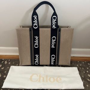 Chloe large woody tote NWOT